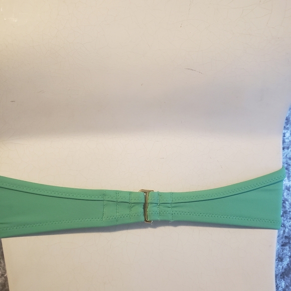 Y2K Victoria's Secret Underwire Bikini Green Roxy Black Swim Swimsuit Small 34d - Picture 5 of 10